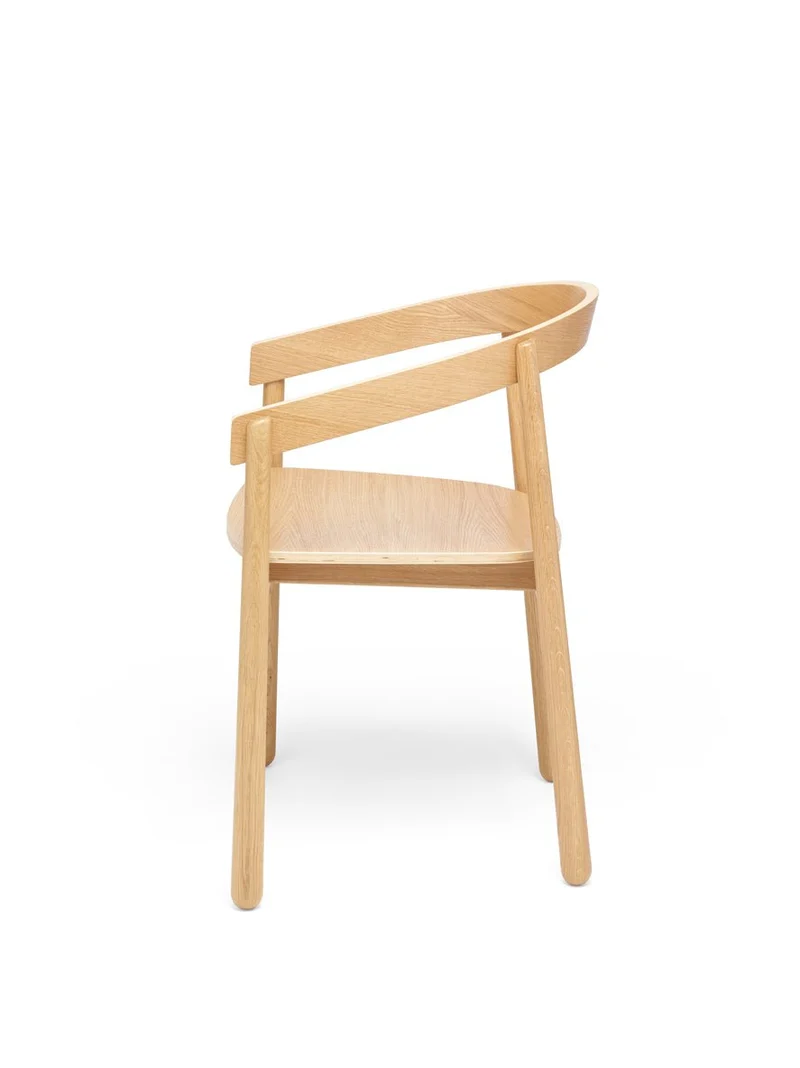 Chaise avec accoudoirs en chêne naturel Homerun - Fest Amsterdam