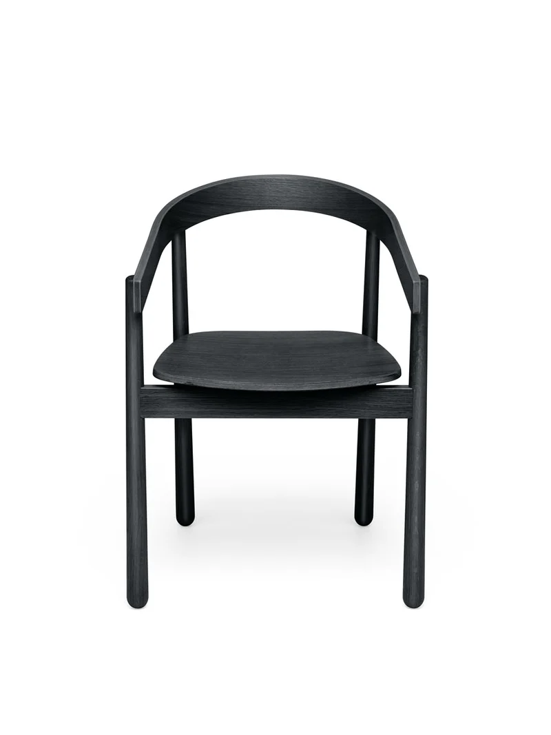 Chaise avec accoudoirs en chêne noir Homerun - Fest Amsterdam