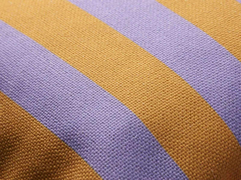 Coussin rectangulaire à rayures en tissu orange et violet 30x45cm Striped - Fest Amsterdam