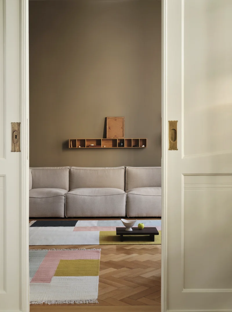 Ferm Living Kelim Teppich Large - Squares