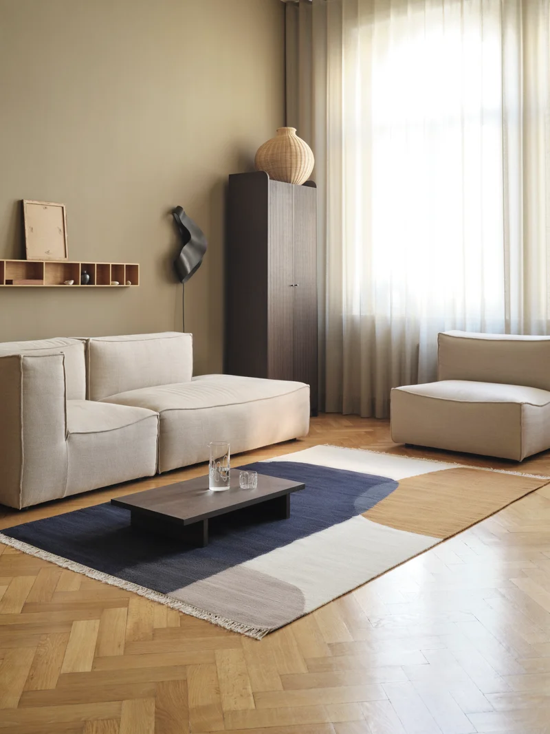 Ferm Living Kelim Teppich Large - Merge