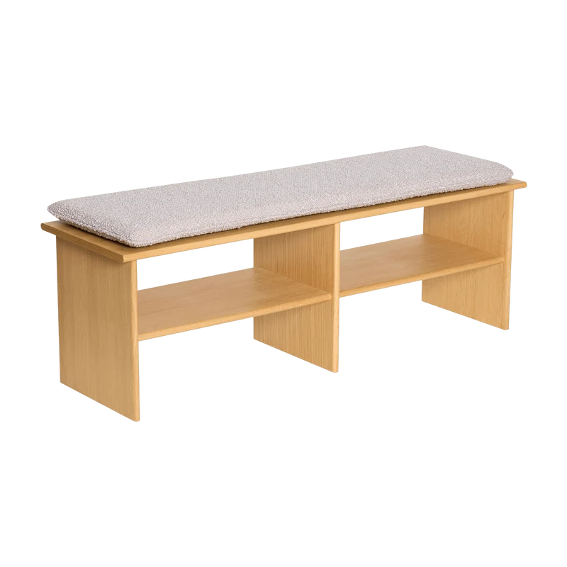 Banc en bois de chêne 132x40x47cm Layer - Hübsch