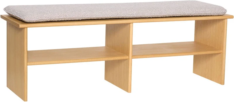Banc en bois de chêne 132x40x47cm Layer - Hübsch