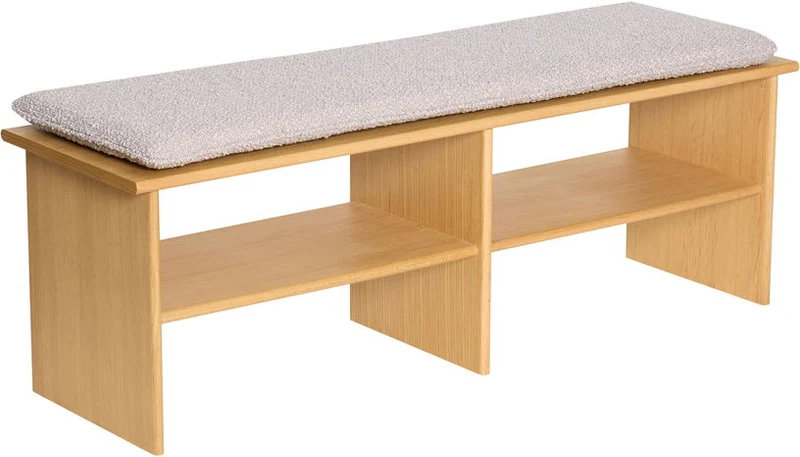 Banc en bois de chêne 132x40x47cm Layer - Hübsch