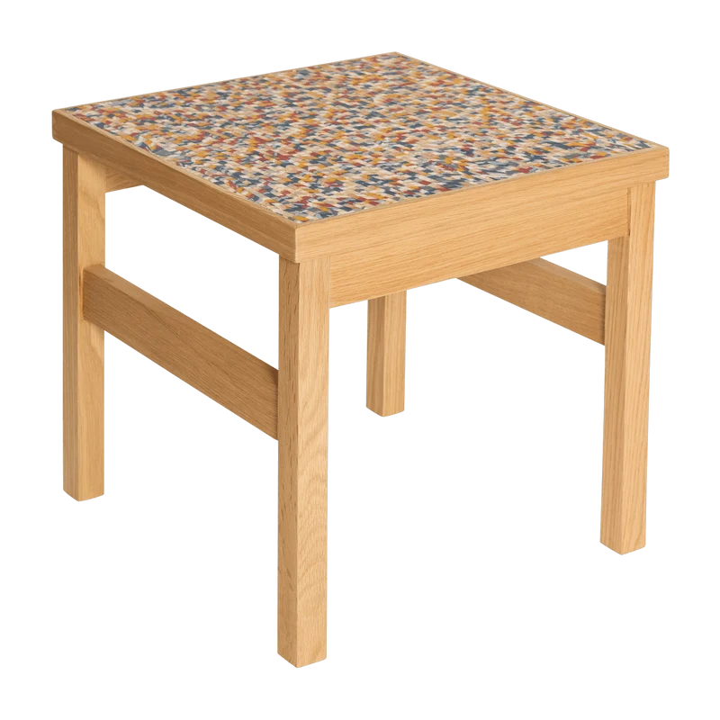 Table d'appoint carrée en bois de chêne 40x40x38cm Confetti - Hübsch