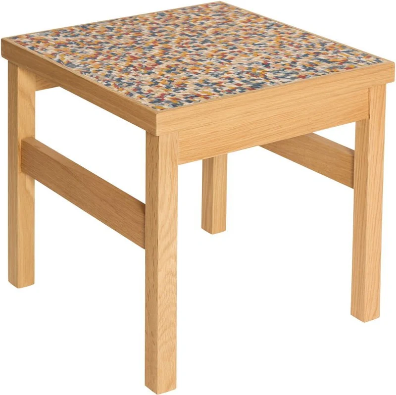 Table d'appoint carrée en bois de chêne 40x40x38cm Confetti - Hübsch