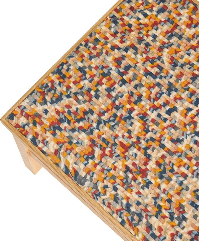 Table d'appoint carrée en bois de chêne 40x40x38cm Confetti - Hübsch