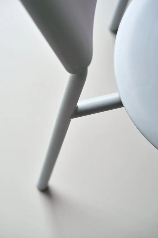 Chaise en plastique recyclé bleu pâle SSDr - TIPTOE