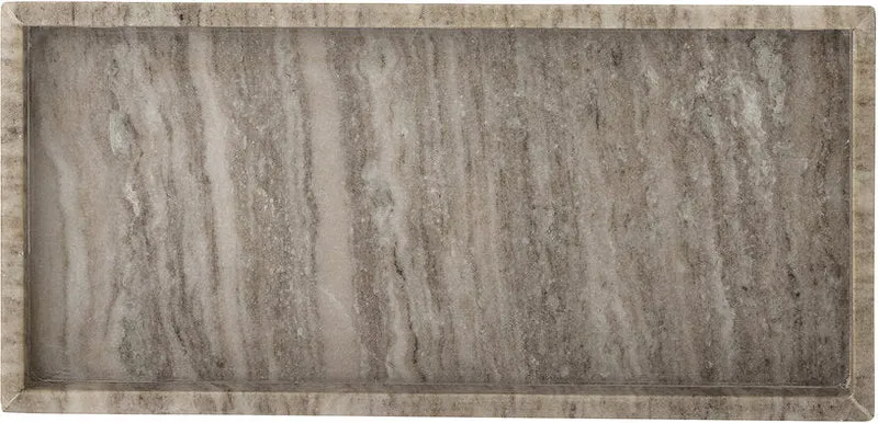 Plateau en marbre marron 38x18x3cm Majsa - Bloomingville