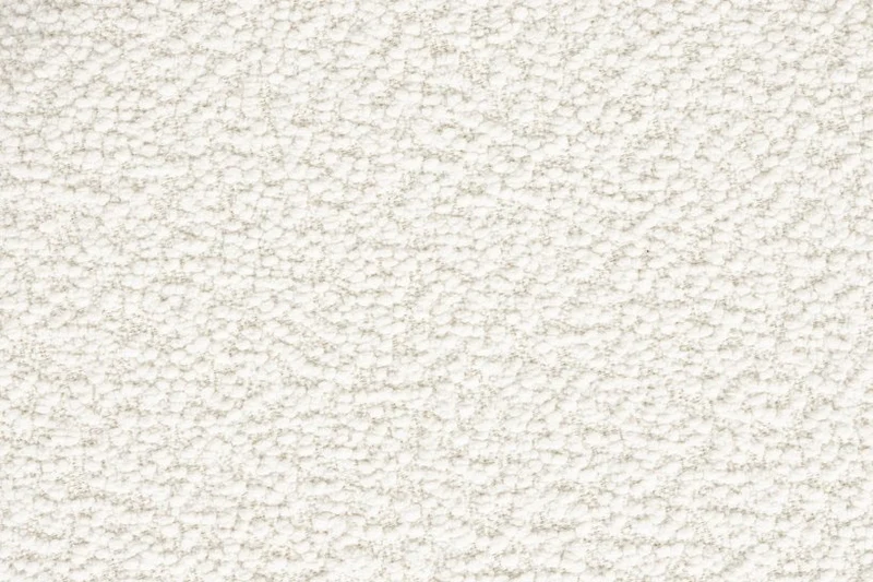 Tabouret rond en tissu blanc 40x44cm Lumo - The Cool Republic