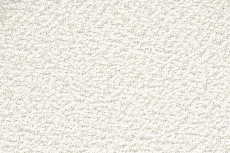 Tabouret rond en tissu blanc 40x44cm Lumo - The Cool Republic