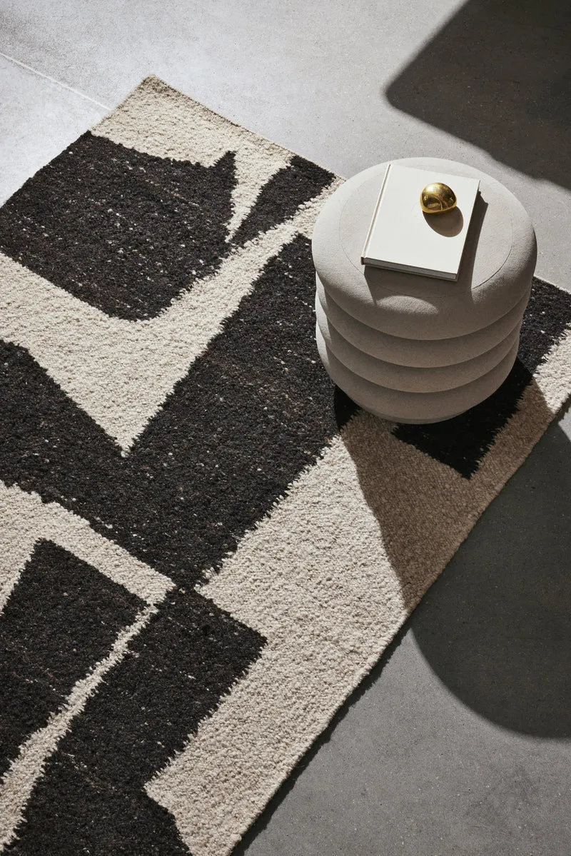 Ferm Living Piece Teppich - 140 x 200- Off-white/Coffee