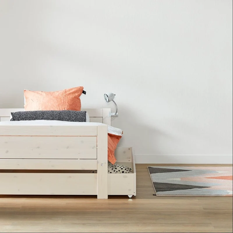 Lifetime Kidsrooms Kinderbett 140 x 200 ohne Rückseite Whitewash