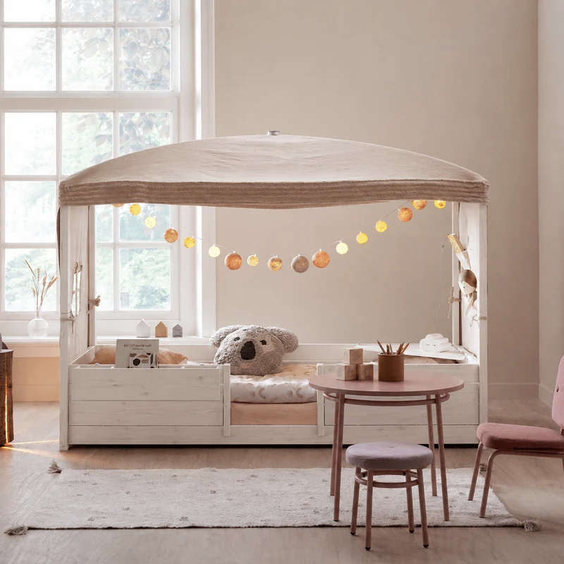 Lifetime Kidsrooms 4-in-1 Himmelbett Whitewash