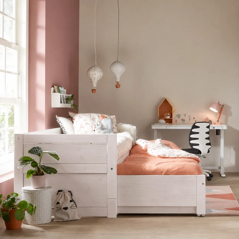 Lifetime Kidsrooms Tagesbett mit Gästebett & Bettschublade - Original Whitewash