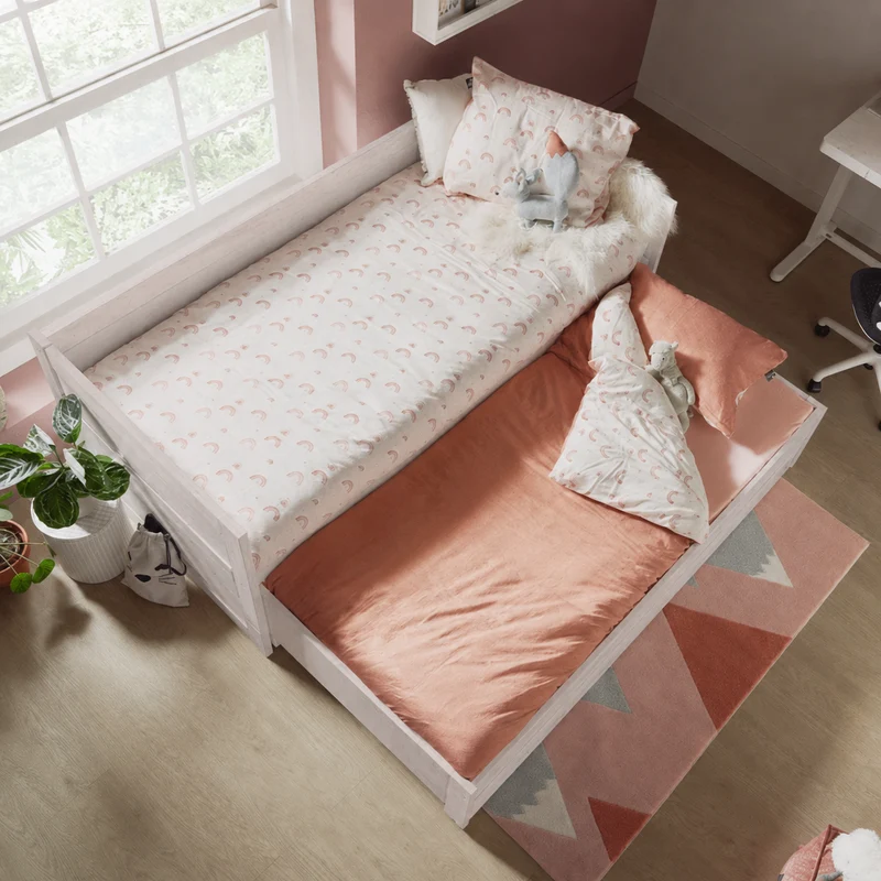 Lifetime Kidsrooms Tagesbett mit Gästebett & Bettschublade - Original Whitewash
