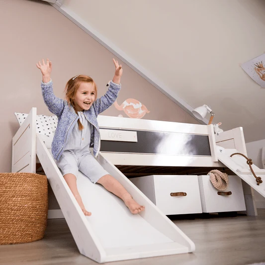 Lifetime Kidsrooms Tagesbett Climb & Slide - Original Whitewash