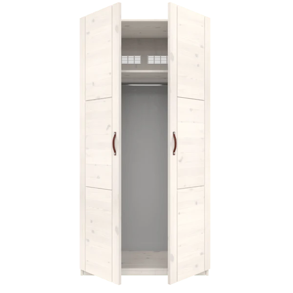 Lifetime Kidsrooms Kleiderschrank mit Kleiderstange - 100 cm Whitewash