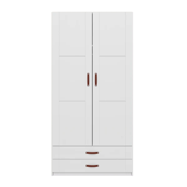 Lifetime Kidsrooms Kleiderschrank mit Schubladen und Kleiderstange - 100 cm Whitewash