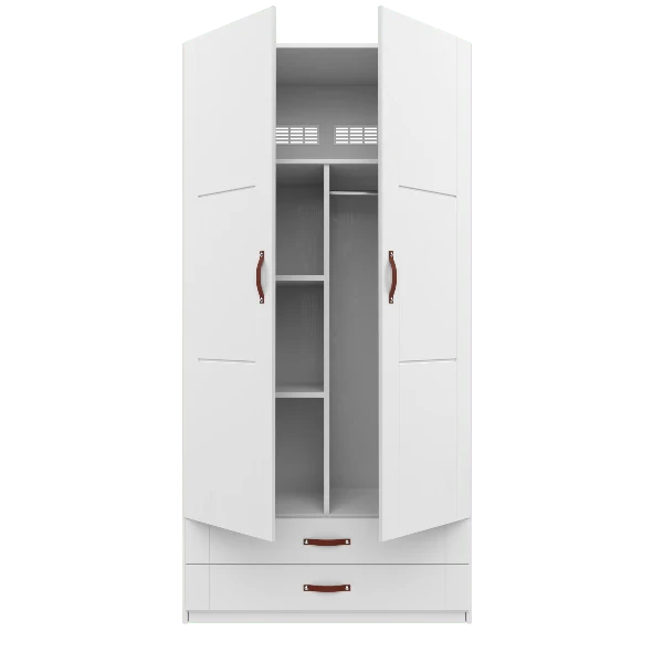 Lifetime Kidsrooms Kleiderschrank mit Schubladen - 100 cm Whitewash