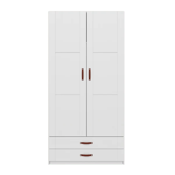 Lifetime Kidsrooms Kleiderschrank mit Schubladen - 100 cm Whitewash