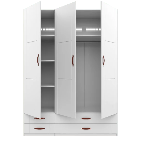 Lifetime Kidsrooms Kleiderschrank mit Schubladen - 150 cm Whitewash