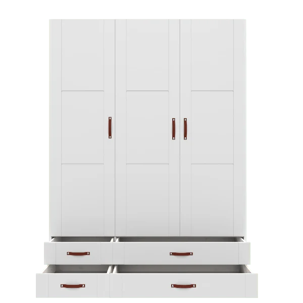 Lifetime Kidsrooms Kleiderschrank mit Schubladen - 150 cm Whitewash