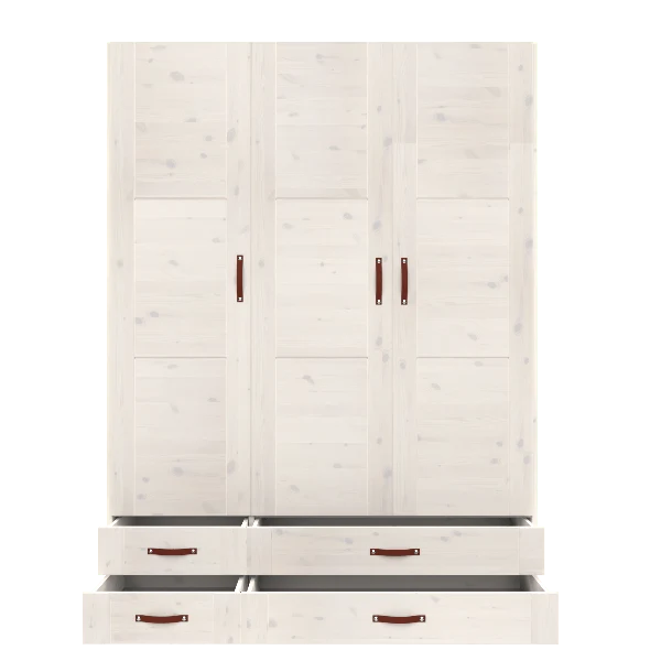 Lifetime Kidsrooms Kleiderschrank mit Schubladen - 150 cm Whitewash