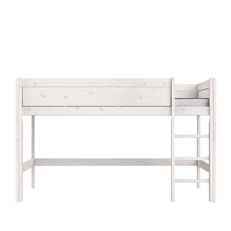 Lifetime Kidsrooms Original Hochbett 120 mit Leiter - 128 cm Whitewash