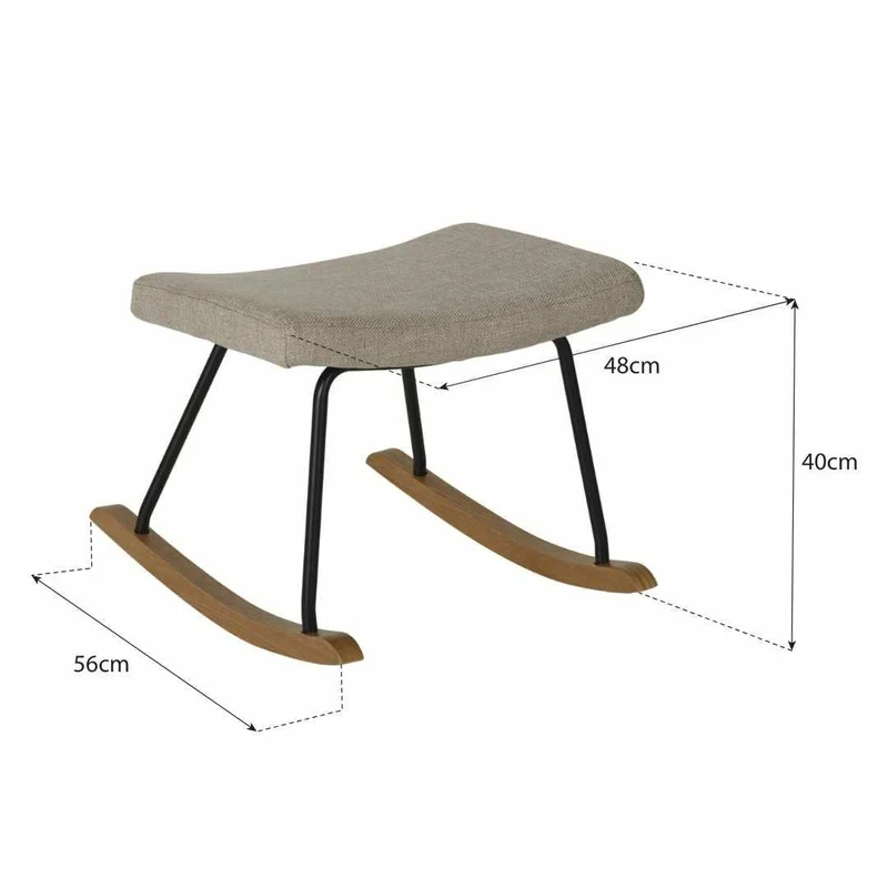 Quax Hocker Schaukelstuhl De Luxe Bison