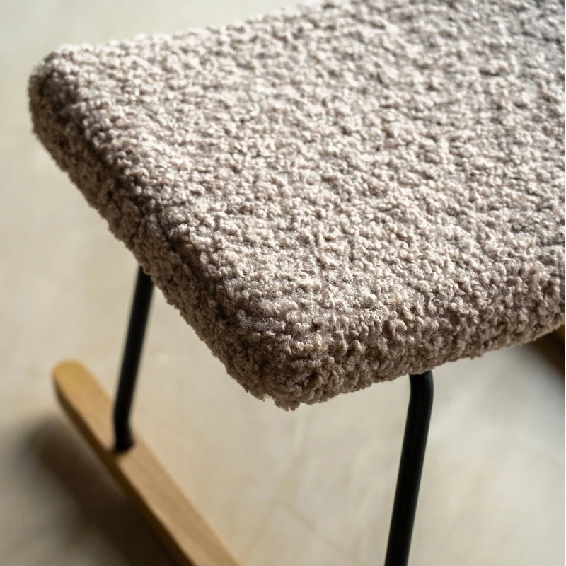 Quax Hocker Schaukelstuhl De Luxe Stone