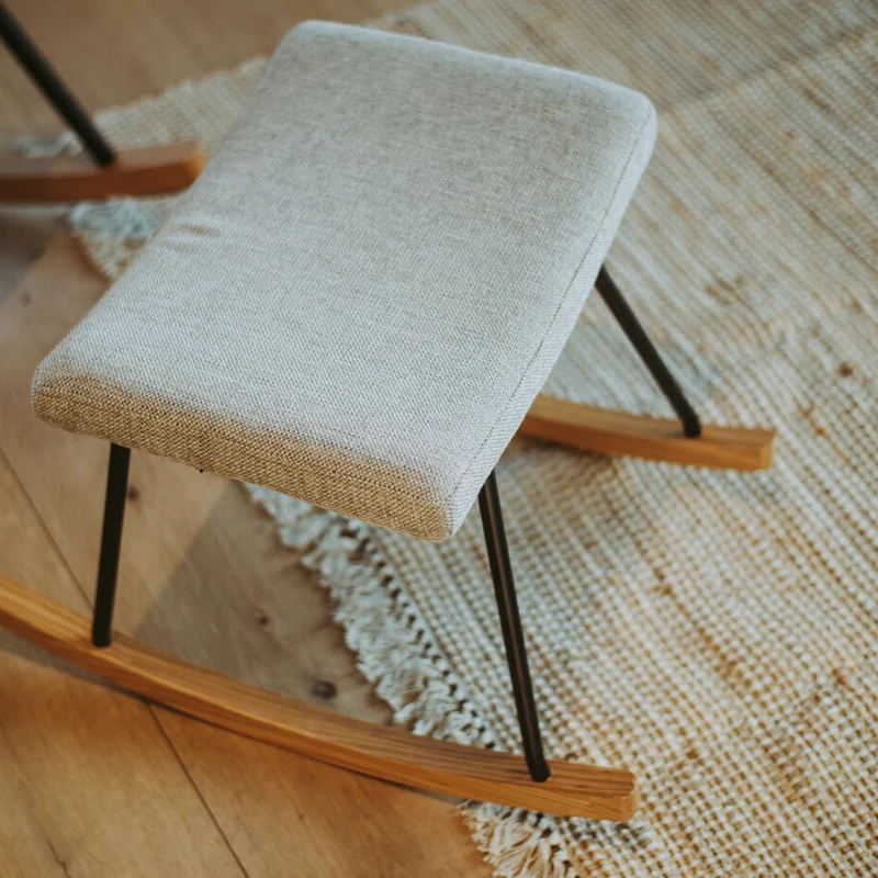 Quax Hocker Schaukelstuhl De Luxe Sand Grey