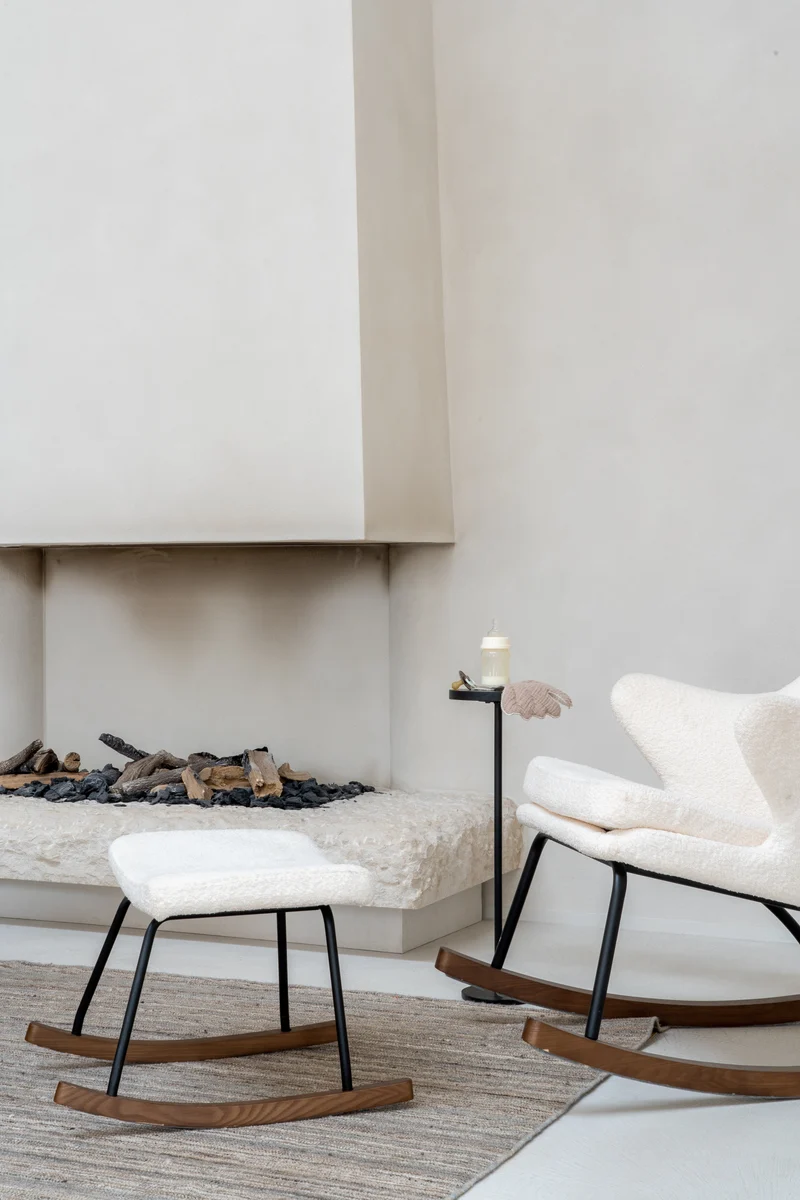 Quax Hocker Schaukelstuhl De Luxe Cream