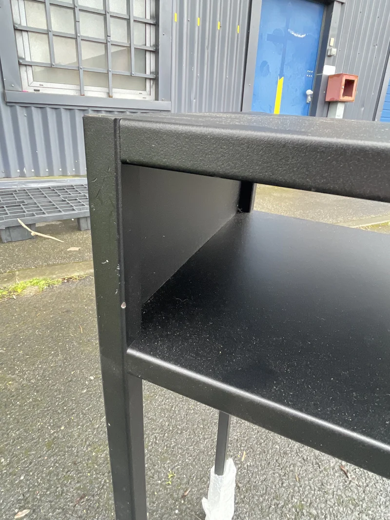 Console 120 cm en métal noir Arlequin Modèle d'exposition - Resistub
