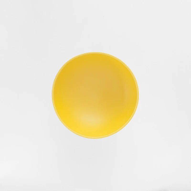 Bol 22 cm en céramique jaune Strøm - Raawii