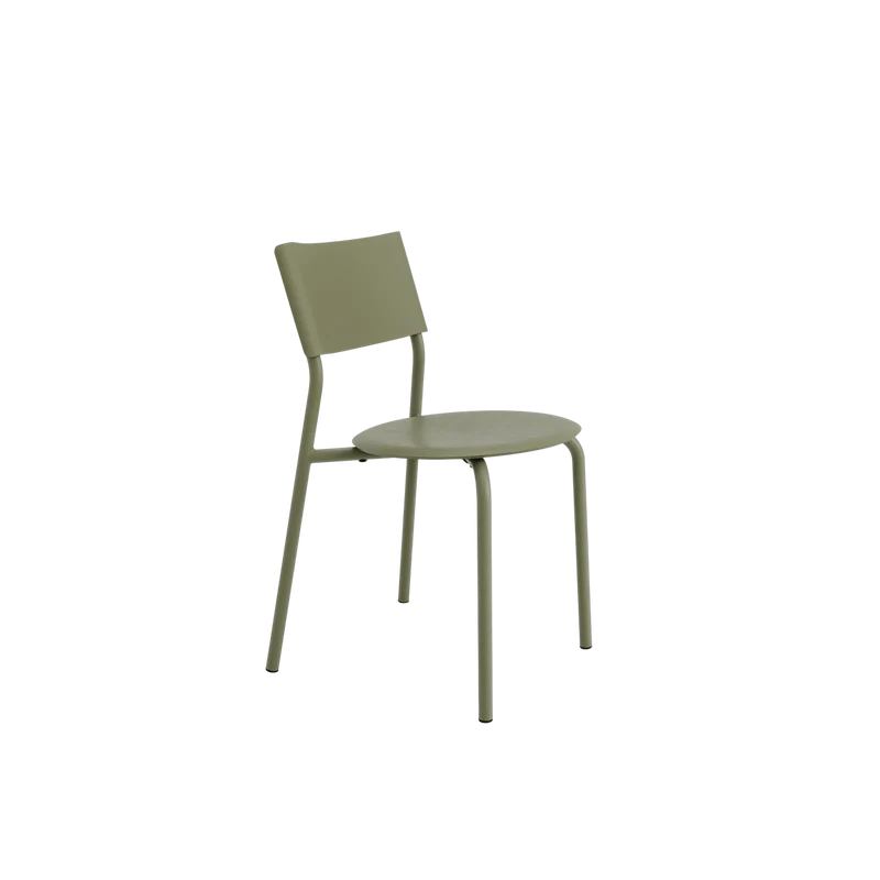 Chaise en plastique recyclé vert kaki SSDr - TIPTOE