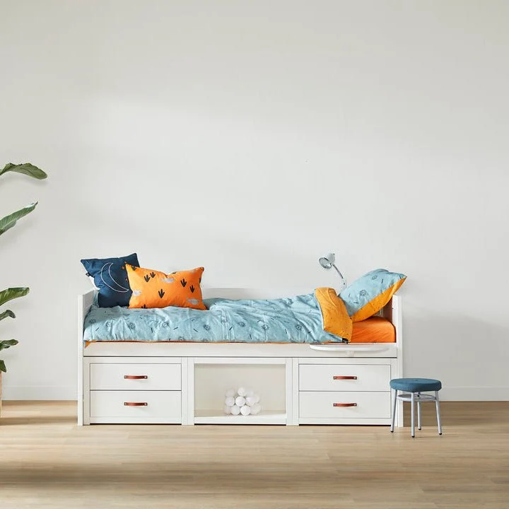 Lifetime Kidsrooms Tagesbett mit Schubladen und Stauraum - Original Weiss
