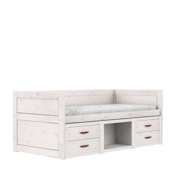 Lifetime Kidsrooms Tagesbett mit Schubladen und Stauraum - Original Weiss