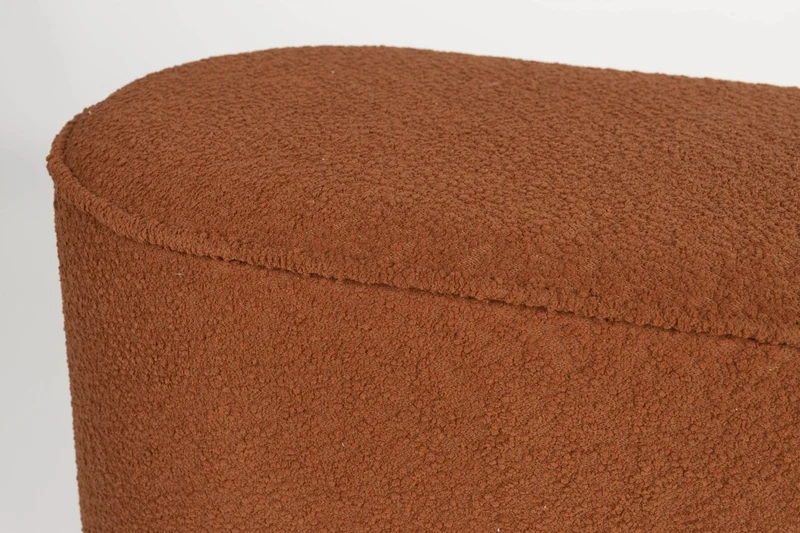 Banc en tissu terracotta 93x35x44,5cm Lumo - The Cool Republic