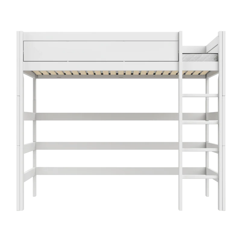 Lifetime Kidsrooms Hochbett 120 mit Leiter - 177 cm Whitewash
