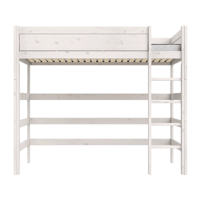 Lifetime Kidsrooms Hochbett 120 mit Leiter - 177 cm Whitewash