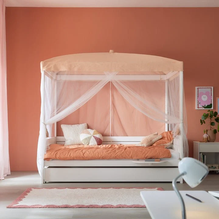 Lifetime Kidsrooms Himmelbett 120 Whitewash