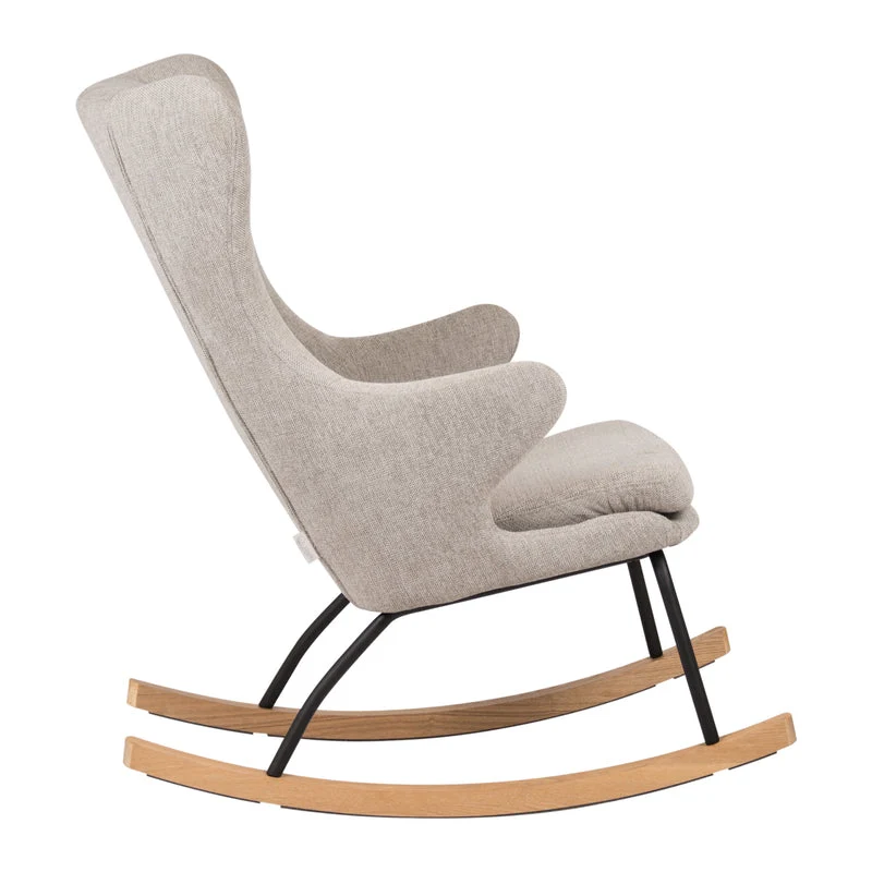 Quax Schaukelstuhl De Luxe Sand Grey