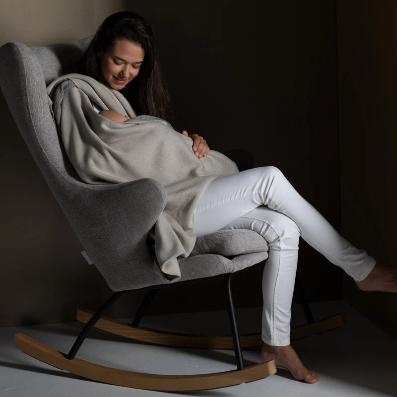Quax Schaukelstuhl De Luxe Sand Grey
