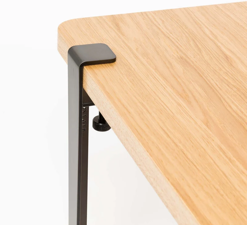 Pied de table en acier gris-noir patiné 43 cm - TIPTOE