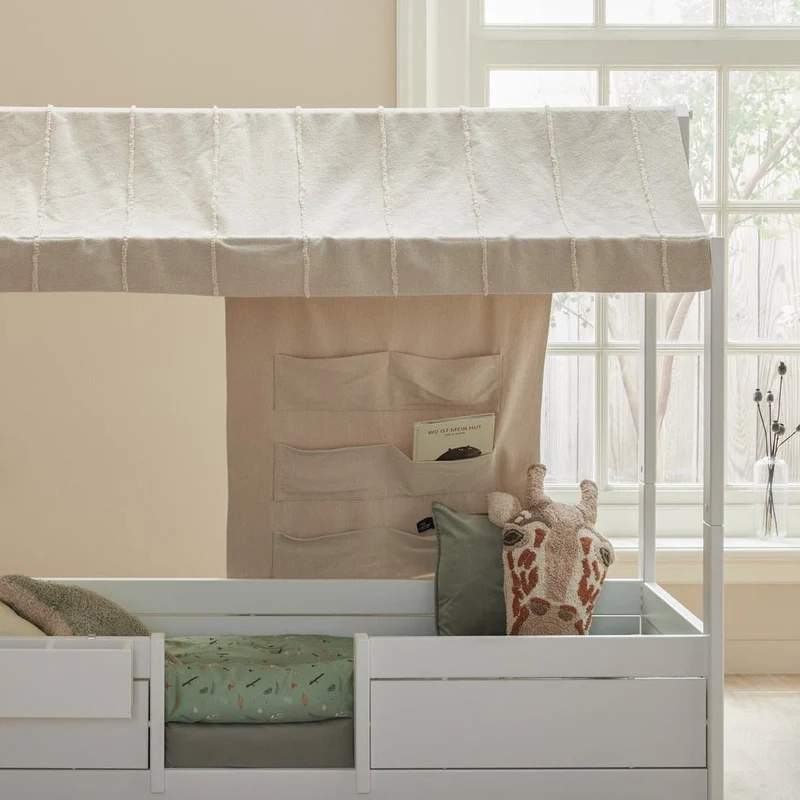 Lifetime Kidsrooms Kinderbett mit Gestell für Stoffdach - Original Weiss