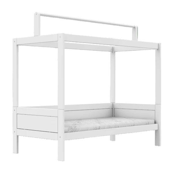Lifetime Kidsrooms Kinderbett mit Gestell für Stoffdach - Original Weiss