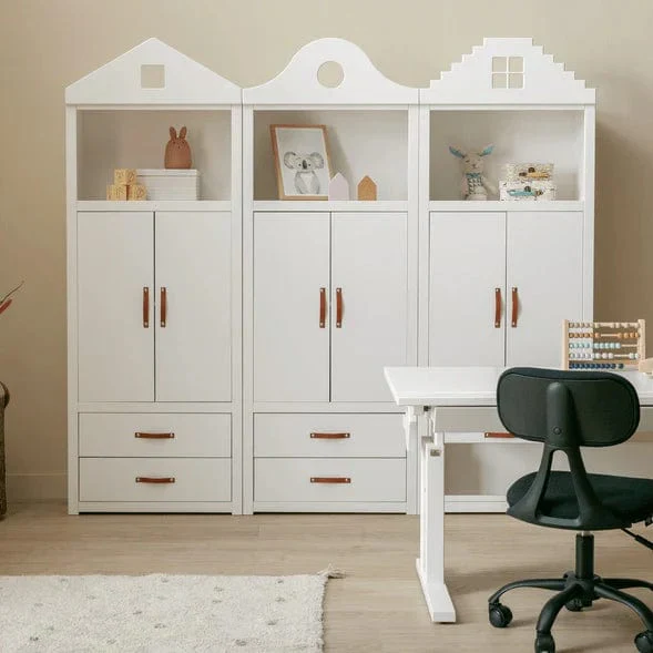 Lifetime Kidsrooms Glockengiebelfront für Regal Weiss