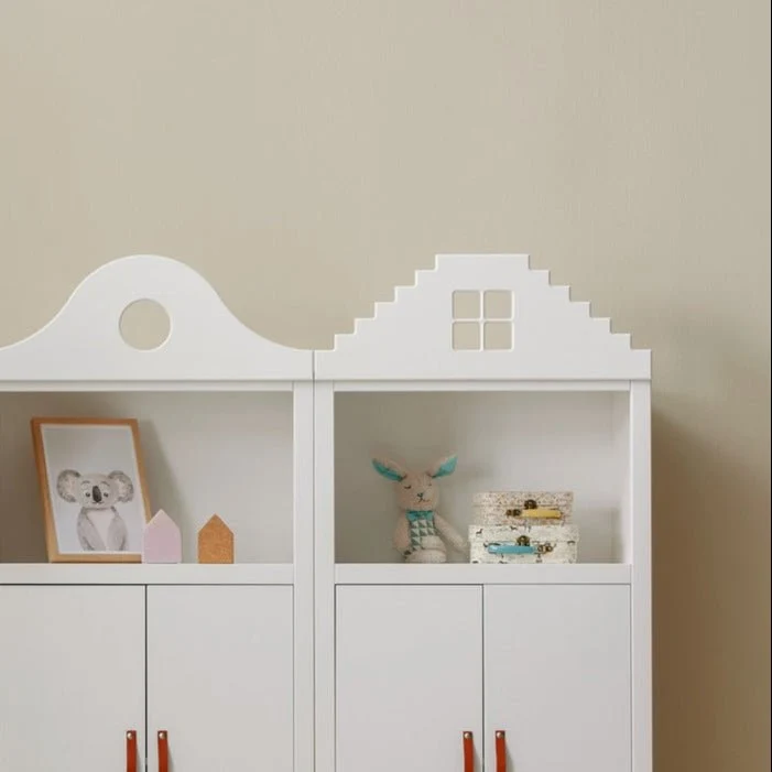 Lifetime Kidsrooms Stufengiebelfront für Regal Weiss