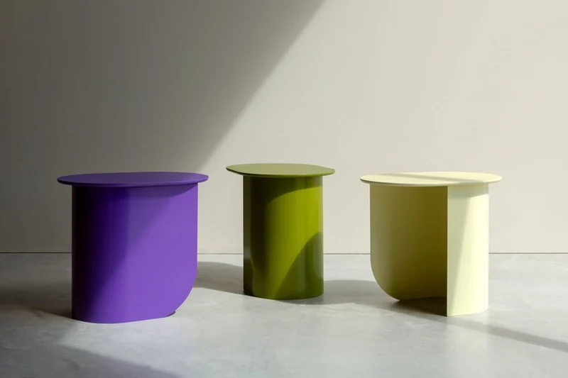 Table d'appoint en bois de hêtre violet 32x44x40cm Plateau - Fest Amsterdam